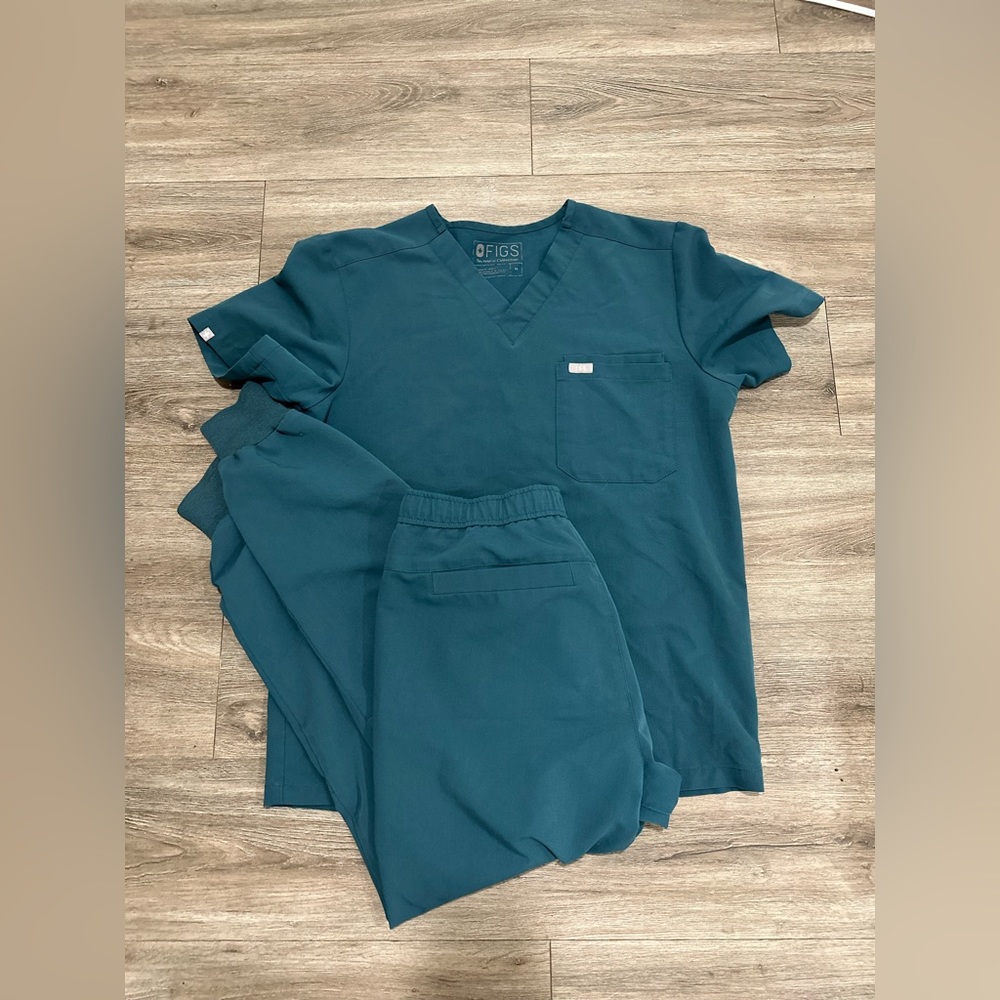 Figs Mens Caribbean Blue Medium Set